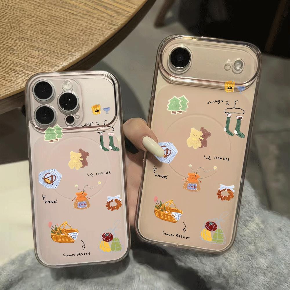 Hoa Vườn nhỏ sử dụng cho 16 vỏ điện thoại iPhone 17 Air vỏ Corning 14/13/11 Pro