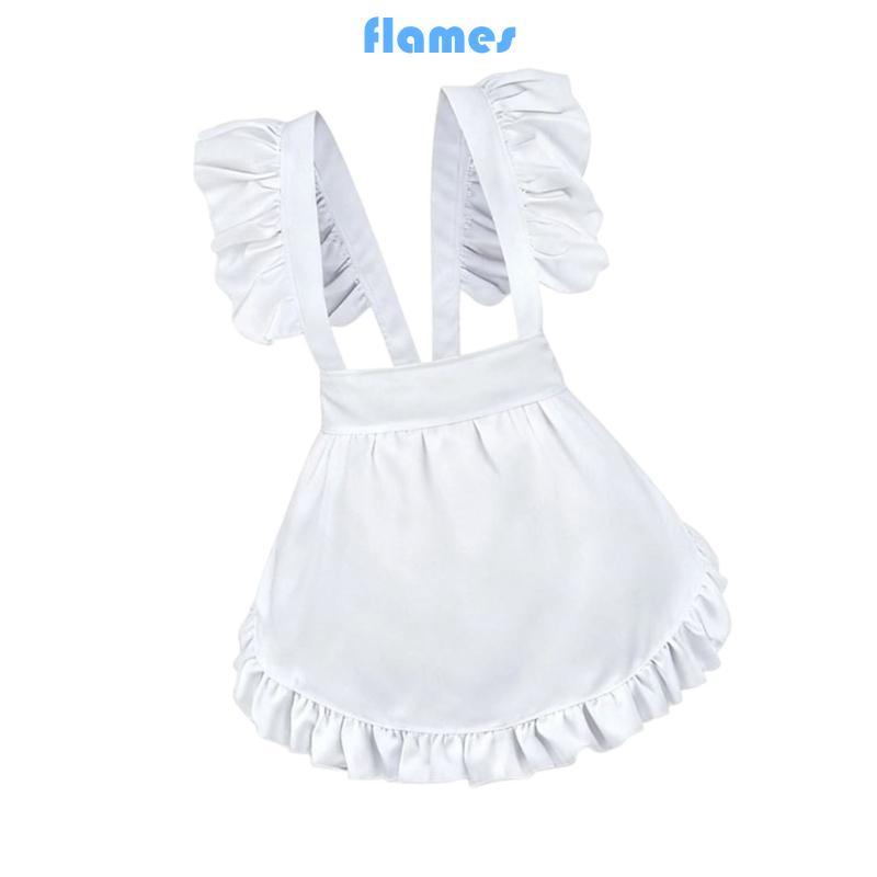 Tạp dề cosplay ren thêu, vải polyester, thiết kế thoải mái
