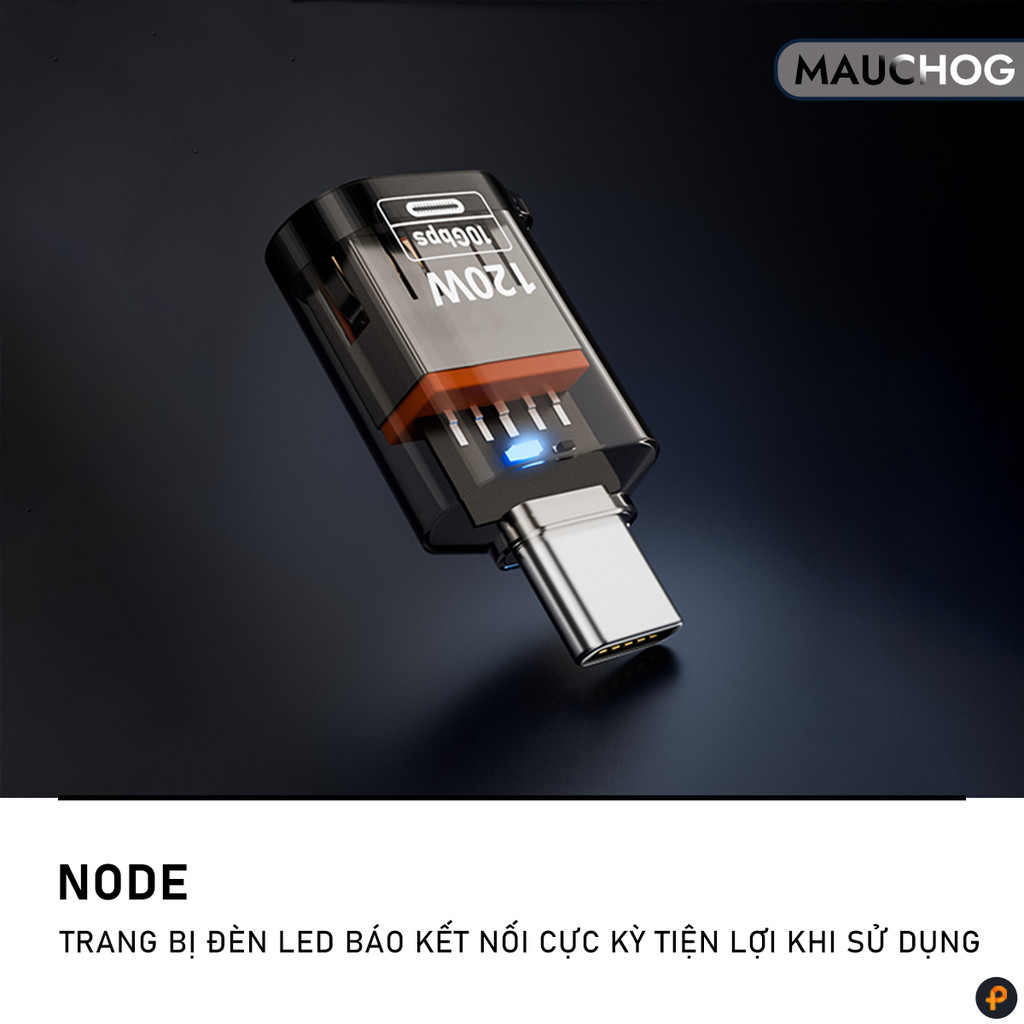 Đầu Chuyển Đổi Cổng USB 3.2 Sang Type C 10Gbps Hỗ Trợ OTG Cho Điện Thoại iPhone iPad Macbook