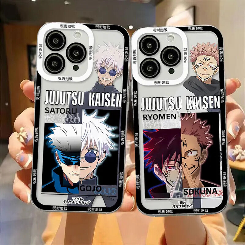 Ốp Điện Thoại Jujutsu Kaisen Gojo Satoru Cho Redmi 15C 14C A5 A3 13 10C 12C 13C 12 4G 9C 9A 9T 9i 10A 10 K40 Pro A1 A2 Plus Vỏ Itadori Yuji Phim Hoạt Hình Chống Sốc Chất Lượng Cao