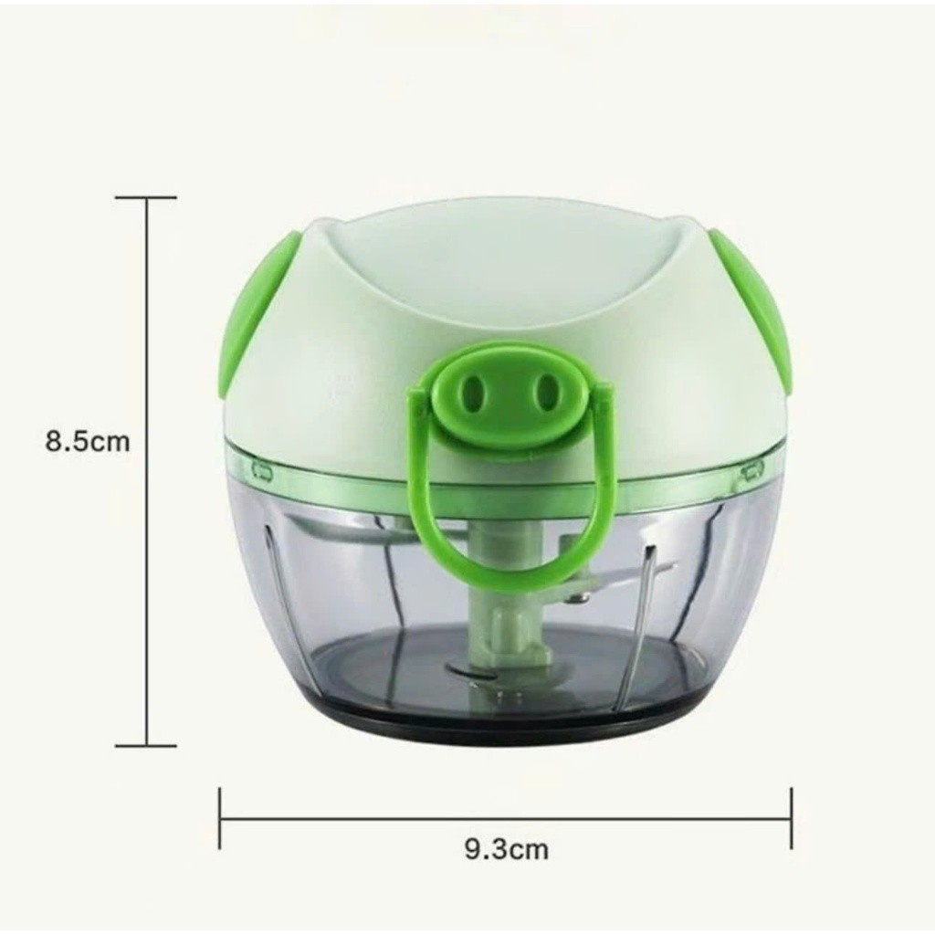 Dụng cụ xay tỏi ớt, xay đồ ăn dặm hình con heo cầm tay mini
