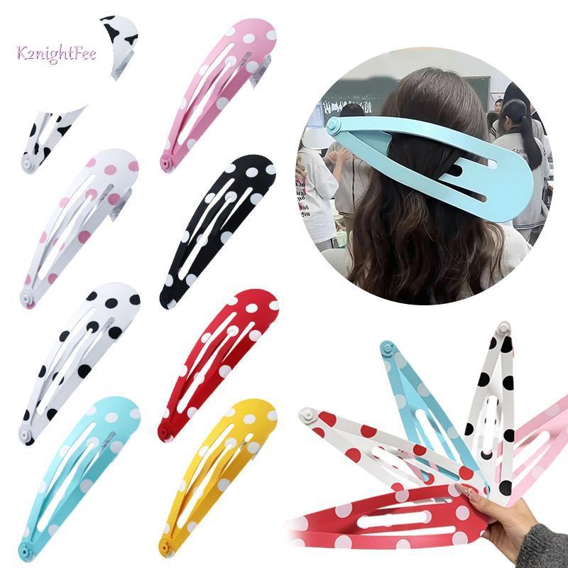 Kẹp Móng Vuốt Tóc Kawaii Lớn Họa Tiết Dâu Chấm Bi Dễ Thương - Tạo Kiểu Tóc Cho Nữ