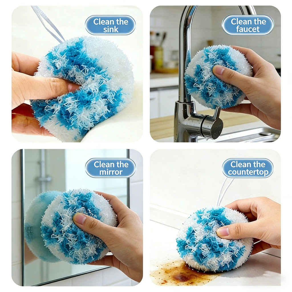 Bàn chải bồn rửa bóng vệ sinh phòng tắm Máy chà sàn chậu rửa