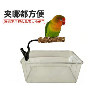 Cá rô vẹt huấn luyện bô - Giá đỡ gỗ tiêu kẹp cho Budgie Cockatiel & Lovebird