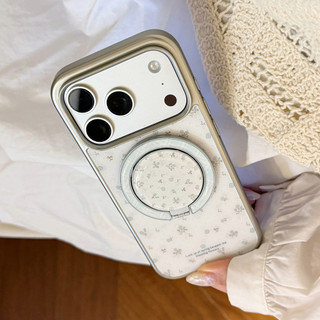 [Sheren] Ốp Điện Thoại Hoa Xanh Tươi Nhẹ Nhàng Thích Hợp Cho i17 16 15 14 13 12 11 pro max Vỏ Bảo Vệ Chống Sốc