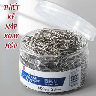 Ghim Kẹp Giấy Phong Cách Mini - 100/200 Cái Kim Loại Chắc Chắn, Phụ Kiện Văn Phòng Phẩm Đẹp và Tiện Lợi