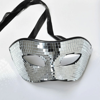 ASDFGER Hóa Trang, Gương Che Mắt Bóng Sáng Lấp Lánh Mặt, Disco Bạc Đảng Đạo Cụ Mardi Gras Cosplay Hóa Trang