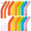 TRTR 6 Cái / bộ Vỏ Ống Hút Silicon Mềm Ống Hút Đầu Có Phù Hợp Cho Ống Hút Thép Không Gỉ Có Thể Tái Sử Dụng Rộng 9 Mm Vòi Phun VN