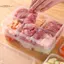 TRTR Trong Suốt 6 Lưới Hộp Bảo Quản Tủ Lạnh Dung Tích Lớn Hộp Bảo Quản Thịt Đông Lạnh Ngăn Thực Phẩm Dụng Cụ Nhà Bếp VN