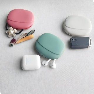 Túi Silicon đựng cáp sạc,tai nghe (C7) màu sắc trang nhã, silicone cao cấp tiện lợi - SUNND