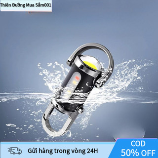 【COD】Đèn gắn móc khóa nhỏ gọn, siêu sáng, hữu ích khi đi bộ ban đêm, cắm trại hoặc trong các tình huống khẩn cấp.