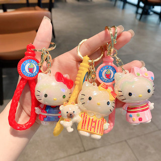 Sáng Tạo Mạ Điện Móc Khóa Mặt Dây Chuyền Kid Hello Kitty Hoạt Hình Nhỏ Tặng Sách Ô Tô Mặt Dây Chuyền Nhỏ 26.1.7