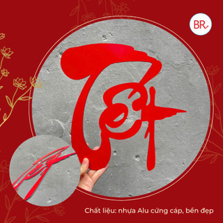 [Tết 2026]Chữ TẾT nỉ nhung 40cm/50cm trang trí tiểu cảnh-Chữ Tết trang trí nhà cửa, lớp học, hội chợ ANGIHOME