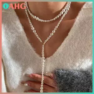 Vòng cổ ngọc trai nhiều lớp ngọt ngào cho nữ - Phù hợp làm quà tặng tiệc cưới và trang sức thanh lịch