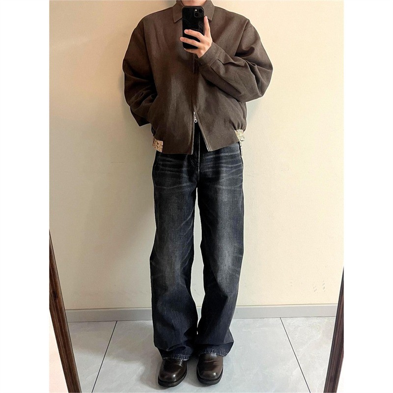 VG 2026 American Street Style Vintage Đau Khổ Quần Jean Nam