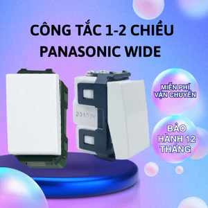 Công tắc 1 2 chiều Wide Pana sonic WEV5001 WEV5002 màu Trắng Xám,hạt công tắc,công tắc đôi,mặt công tắc đơn,hạt