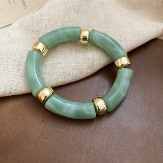 Vòng tay acrylic sóng không đều phong cách retro, phù hợp sử dụng hàng ngày