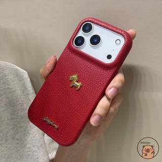 Dành Cho Redmi Note 15 14 13 12 Turbo Pro Plus 5G Vỏ Điện Thoại 2026 3D Stereo Vàng Ngựa May Mắn Tết Nguyên Đán Rượu Vang Đỏ Hoạt Hình Dễ Thương Đơn Giản Màu Trơn Vỏ Mềm