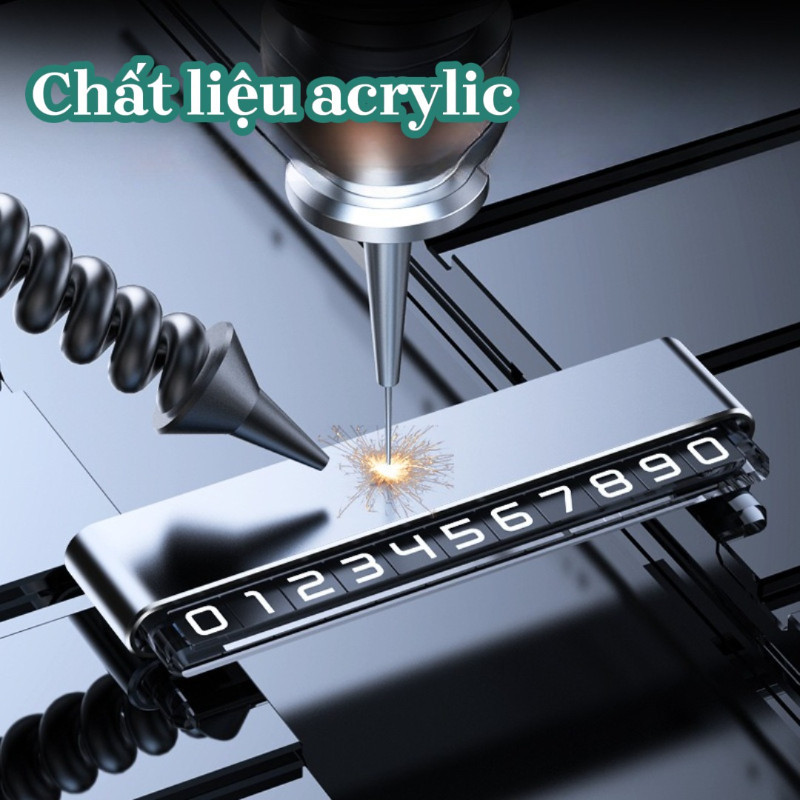 Bảng Số Điện Thoại Ô Tô Cao Cấp - Hợp Kim Nhôm Cao Cấp Không Cong Vênh, Thiết Kế Nhỏ Gọn, Phù Hợp Mọi Dòng Xe