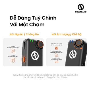 Bộ Micro không dây Hollyland LARK M2S - Hàng Chính Hãng BH 12Tháng
