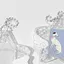 GUSTAVA Photocard Holder, Móc khóa khung Acrylic trong suốt Star Wings Series, Trang trí thẻ bảo vệ hình ảnh thần tượng 1 Inch dễ thương