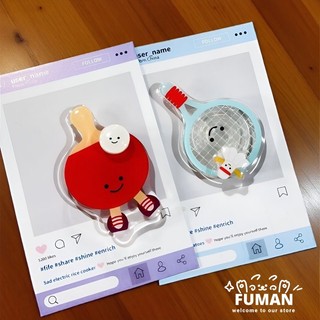 Dễ Thương Bóng Bàn Vợt Acrylic Ốp Lưng Điện Thoại Đứng Ngộ nghĩnh Cầu Lông Vợt Acrylic Vỏ Điện Thoại Giá Đỡ