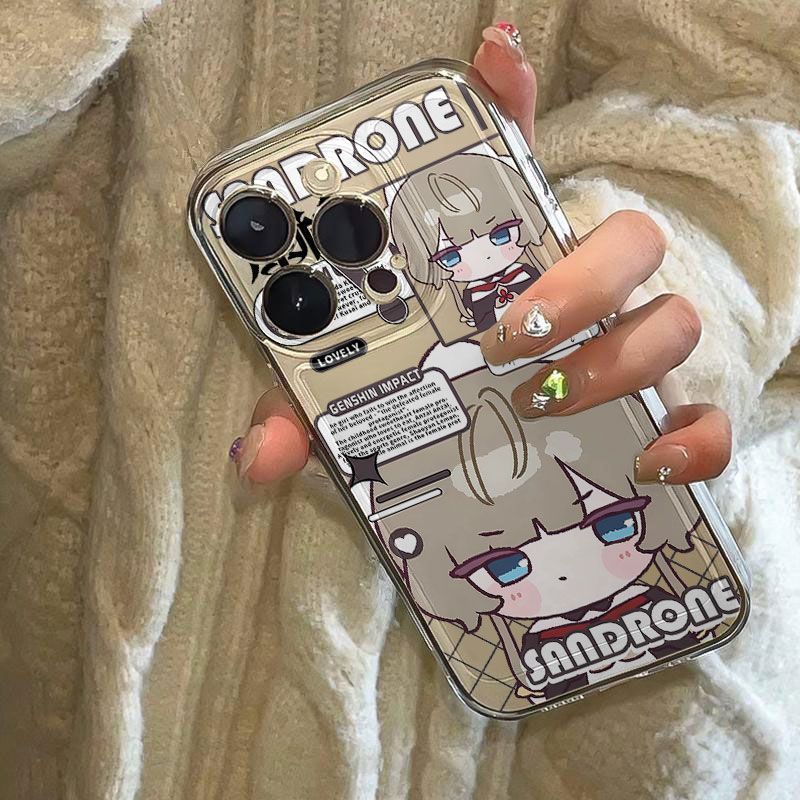 Genshin Impact / Sandrone / Columbina / Q Phiên bản Colombia Sandrone Vỏ điện thoại Thích hợp cho iPhone13 / 14 16 / 15pro 17 / poli