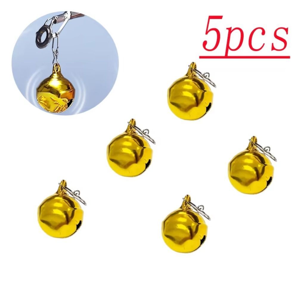 SET 5 Chuông Câu Cá Thép Không Gỉ, Trượt Nhanh, Phù Hợp Cho Câu Cá Ban Đêm và Trên Băng