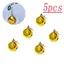 JUIC 5 Chiếc Chuông Câu Cá, Chuông Câu Cá Trượt Nhanh Báo Động, Thép Không Gỉ Dễ Dàng Lắp Đặt Chuông Cần Câu Lớn Để Câu Cá Đêm Và Câu Cá Trên Băng Nhắc Nháy