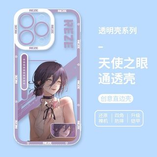 Ốp Điện Thoại Di Động Anime Chainsaw Man Reze Denji Cho Samsung Galaxy A07 A06 A05 A05S A31 A03 A02 M23 M54 A24 A23 A25 Ốp Điện Thoại Trong Suốt Chống Sốc Mềm TPU Silicon
