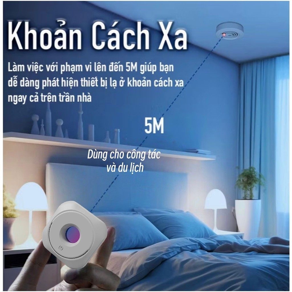 Máy dò ống kính ẩn: bảo vệ an ninh, phát hiện camera trộm nhìn