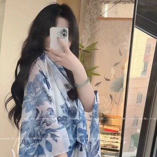 Khăn Choàng Ngoài Lụa Hijab Chống Nắng, Thích Hợp Du Lịch Biển