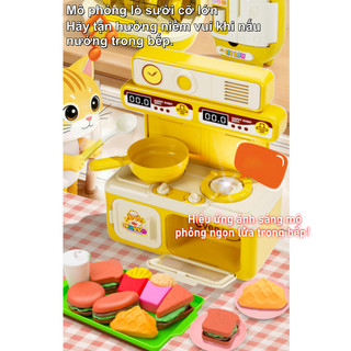 【BabyJoy】Bộ đồ chơi nấu ăn món mini cho bé,mô phỏng nhà bếp thực tế,giúp học kỹ năng sống,Thiết kế đẹp mắt