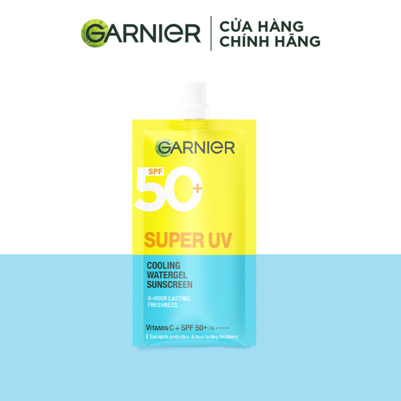 MỚI! Kem chống nắng mát da Watergel SPF50+ PA++++ - Garnier Super UV Cooling Watergel 7.5ml