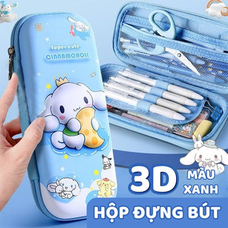Hộp đựng Bút​ dành cho học sinh và bé gái, thiết kế 3D ngộ nghĩnh dễ thương, vỏ ngoài chống nước, bảo vệ dụng cụ học tập