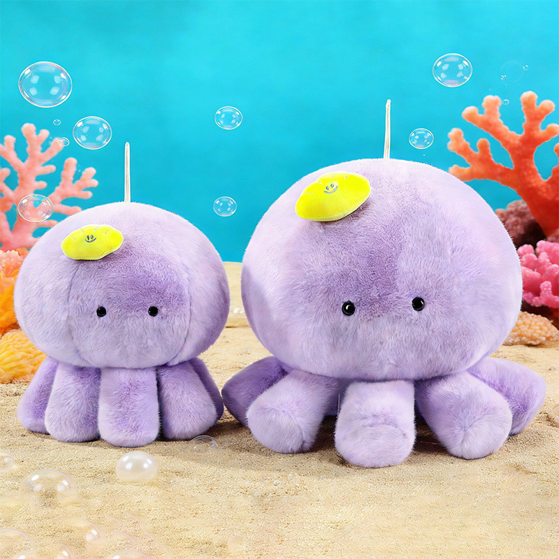 SQ5 Bạch Tuộc Dễ Thương Plushie Thạch Cá Đồ Chơi Nhồi Bông Mềm Cuddle Gối Đồng Hành Sang Trọng Búp Bê QS5
