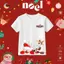 Bé Dành Noël Thiết Cổ Tròn Trẻ Em Áo In Vải