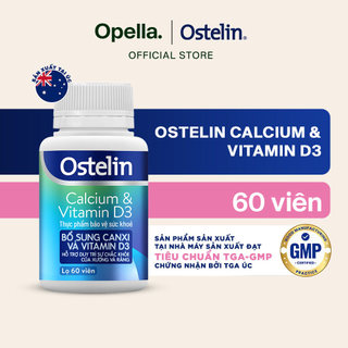 Ostelin Viên Uống Hỗ Trợ Bổ Sung Calcium & Vitamin D3 Duy Trì Chắc Khỏe Xương và Răng 60 viên