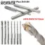 WUAWUA 1 Mũi khoan bê tông SDS Plus, 4 / 5 / 5.5 / 6 / 8 / 10 / 12mm Mũi khoan búa điện, 4 Dụng cụ cắt chuôi tròn Dụng cụ điện Khối gạch tường