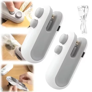 Nhỏ Hộ Gia Đình Hút Chân Không Niêm Phong Mini Hiện Vật Bấm Tay Thực Phẩm Túi Nhựa Snack Sealer