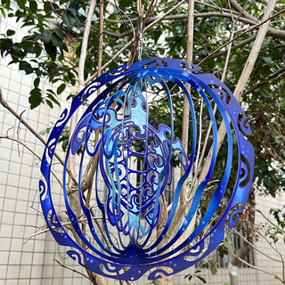 3D Rùa Biển Chuông Gió Gió Xoay Trong Nhà Ngoài Trời Sáng Tạo Trang Trí Cung Cấp Xoay 360 Độ Phong Cách Đại Dương Quyến Rũ EV3J