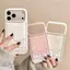 Chân thỏ ngọt ngào cho trường hợp iPhone 17Pro 15plus Nhật Bản Hàn Quốc 1312pro Tính cách 11 lỗ lớn