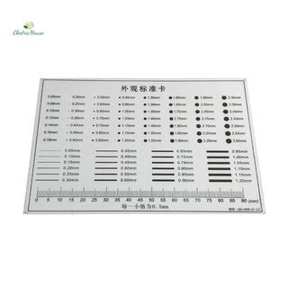 [Nhà điện] Ngoại hình Máy đo điểm thẻ tiêu chuẩn Phim trong suốt Stainparison Card Stain Cra Tương phản Thước PET Cân Dot Line mới