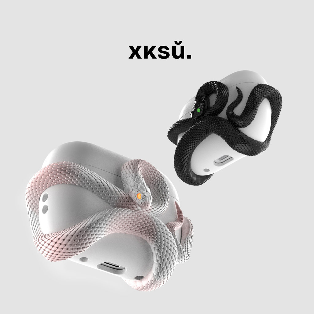 X XKSU Pink Snake Series Vỏ tai nghe chính hãng airpod4 Vỏ bảo vệ Tai nghe Apple airpodpro3 Vỏ bảo vệ Phụ kiện tai nghe Dụng cụ tiện dụng chống sốc Quà tặng năm mới nâng cao sáng tạo | BigBuy360 - bigbuy360.vn