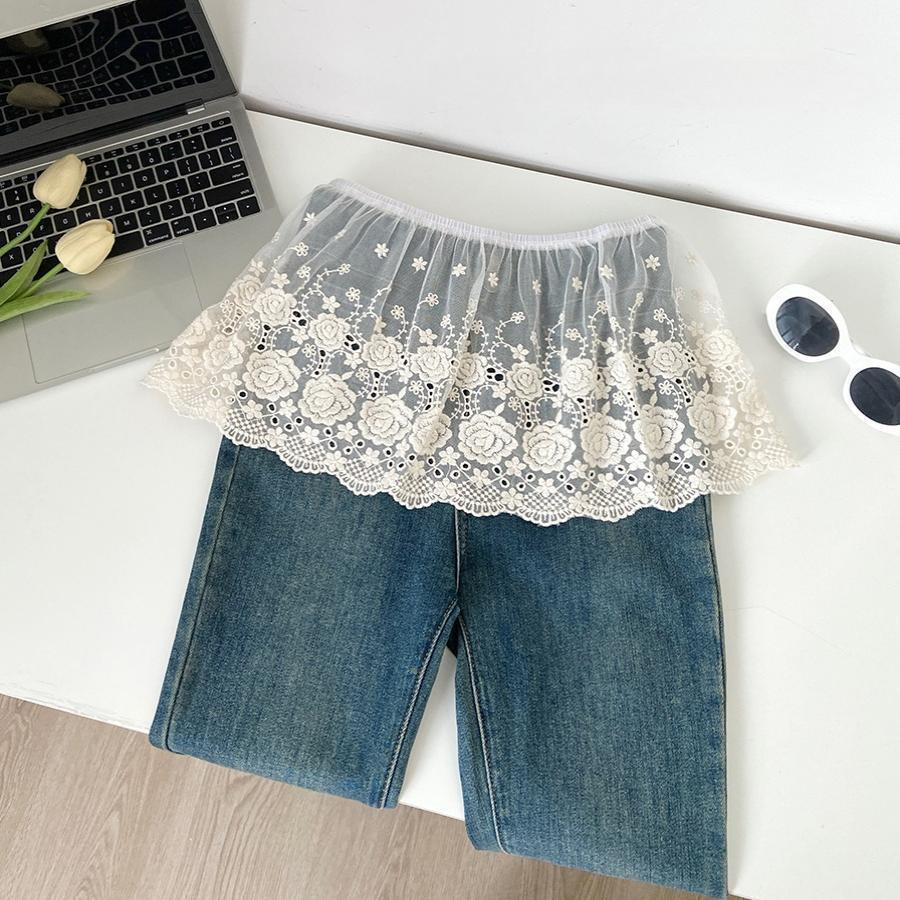Váy Milyfashion từ polyester, phong cách Mori Nhật-Bản, hoạ tiết hoa hồng và ren eo thun