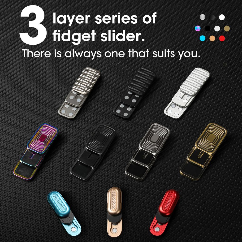 1 Máy Tính Hợp Kim Kẽm Fidget Thanh Trượt Người Lớn EDC Kim Loại Chống Âm Thanh Fidget Đồ Chơi Văn Phòng Lo Âu Giảm Căng Thẳng Đồ Chơi Bộ Sưu Tập Sở Thích