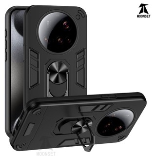 Dành Cho Xiaomi 15 Ultra Ốp điện thoại Thiết Kế Chiến Binh Lưng Cứng Có Giá Đỡ Nhẫn Chống Sốc Mềm TPU Nâng Cạnh Mỏng Bao