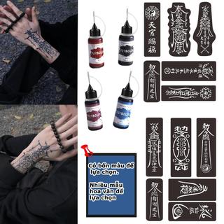 Kem Xăm Henna Tự Nhiên 10ml, Nhiều Mẫu Thiết Kế Độc Đáo, DIY Tạo Hình, Màu Sắc Sáng Rực Rỡ, Dễ Dàng Sử Dụng