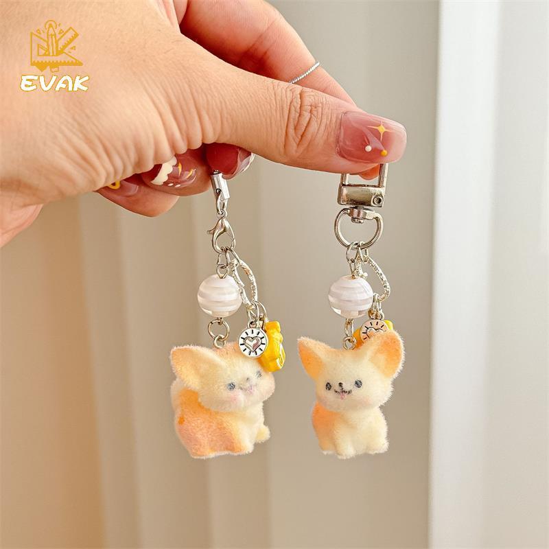 Alittlesetrtu Dễ Thương Floo Cáo Móc Khóa Mặt Dây Chuyền Bapa Trang Trí Túi Dây Xích Điện Thoại Quà Tặng VN