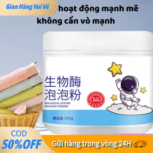 【48h】Bột tẩy trắng chuyên dụng khử vết ố vàng, tan nhanh, cho quần áo luôn giữ được vẻ trắng sáng tinh khiết.